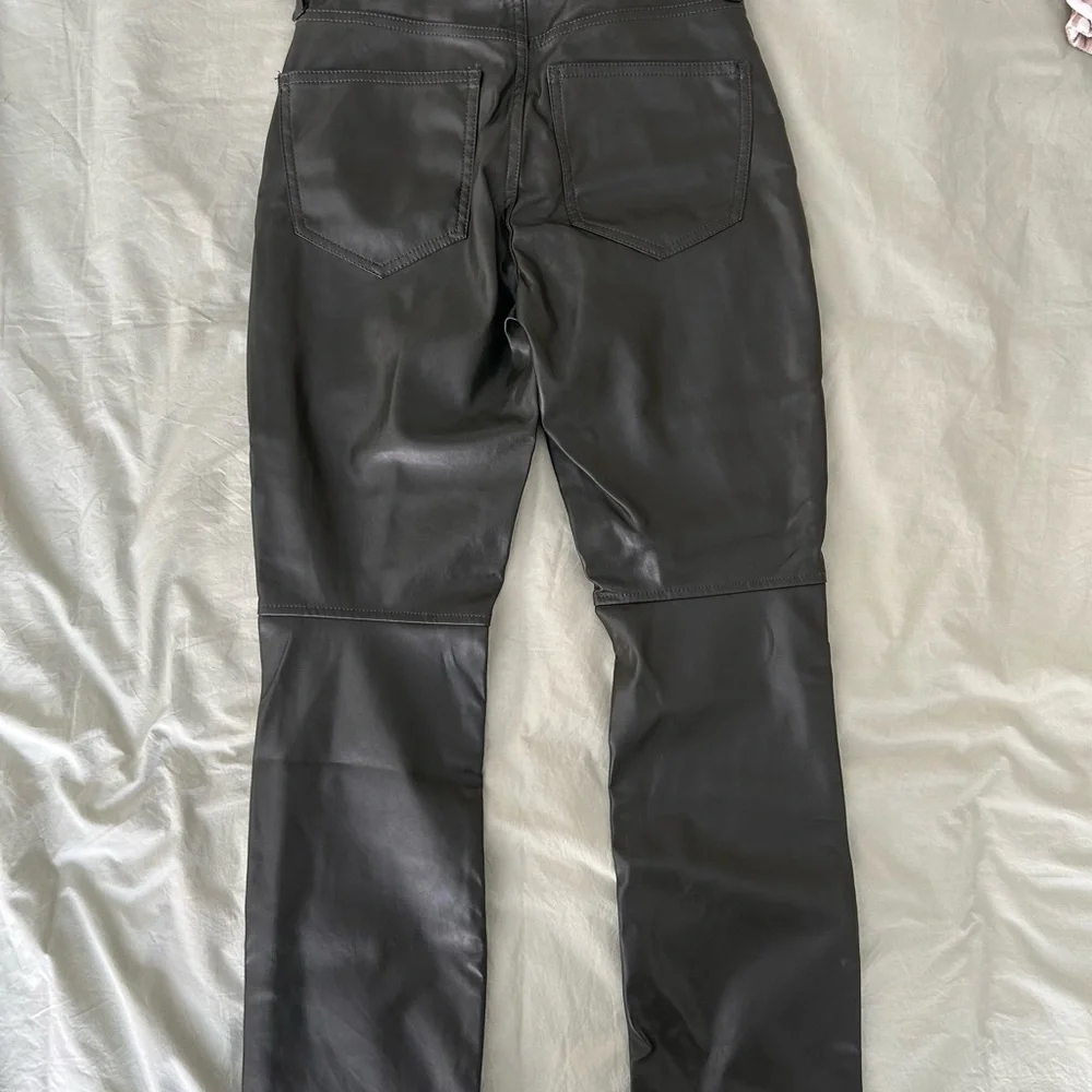 GAP Dark Olive Leather Pants